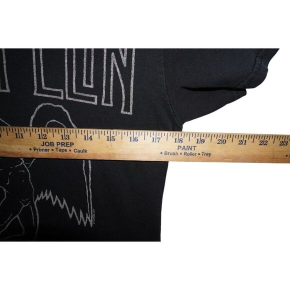 Vintage Led Zeppelin 1977 US Tour Tee – Black Rock Band T-Shirt (Size S) - Picture 4 of 6